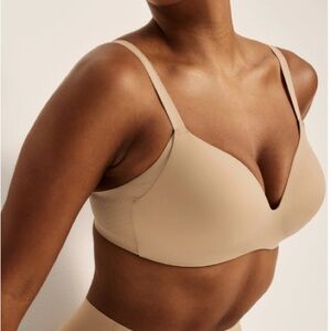 Knix WingWomen Contour Bra warm sand nude tan size 40E/DDD wing women